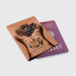 Обложка для паспорта матовая кожа МакГрегор татуировки - фото 2