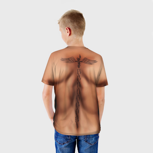 Детская футболка 3D МакГрегор татуировки, цвет 3D печать - фото 4