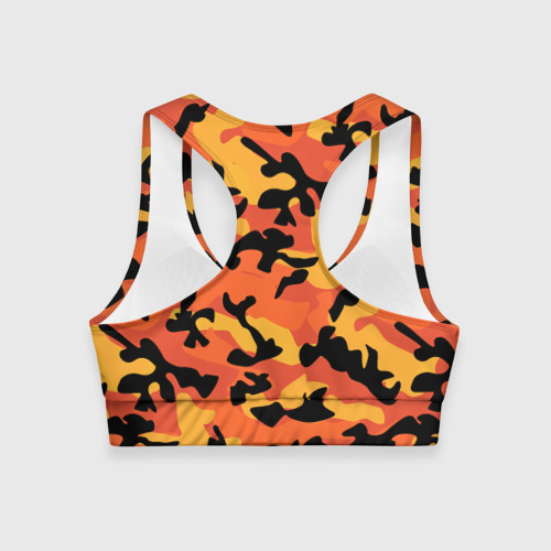 Женский спортивный топ 3D Fashion camouflage, цвет 3D печать - фото 2