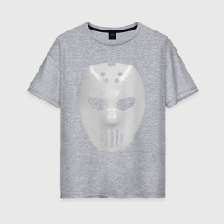 Женская футболка хлопок Oversize Маска Angerfist