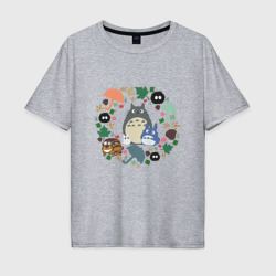 Мужская футболка хлопок Oversize Totoro