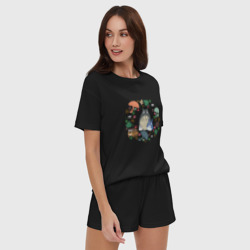 Женская пижама с шортиками хлопок Totoro - фото 2