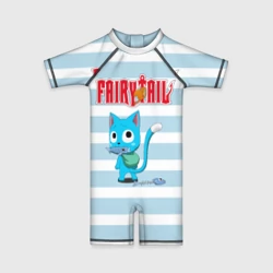 Детский купальный костюм 3D Кот на полосочках