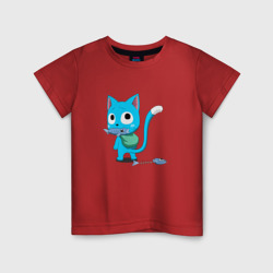 Детская футболка хлопок Котик Хэппи