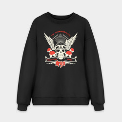 Мужской свитшот oversize без начеса хлопок Летящий вдаль