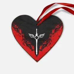 Деревянная игрушка Сердце DMC sword