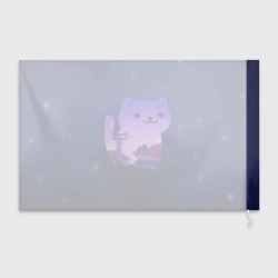 Флаг 3D Ночной Котик - фото 2