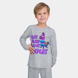 Детская пижама с лонгсливом хлопок Eat, Sleep, Loot, Repeat - фото 2