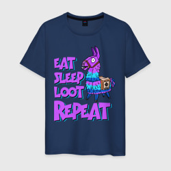 Мужская футболка хлопок Eat, Sleep, Loot, Repeat