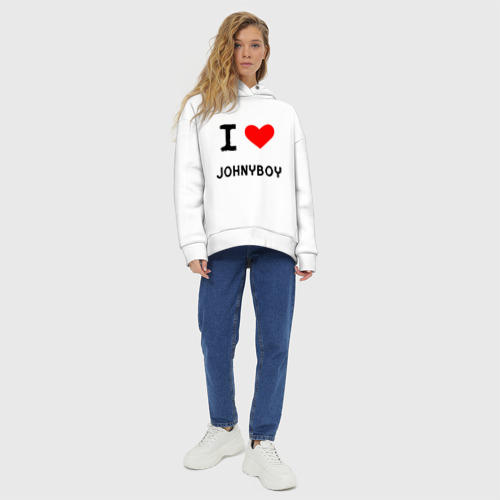 Женское худи Oversize хлопок  Johnyboy 8 - фото 6