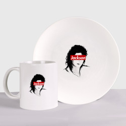 Набор: тарелка + кружка Michael Jackson