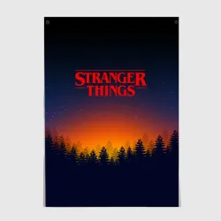Постер Stranger things Очень странные дела