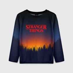 Детский лонгслив 3D Stranger things Очень странные дела