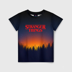 Детская футболка 3D Stranger things Очень странные дела