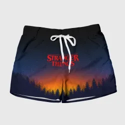 Женские шорты 3D Stranger things Очень странные дела