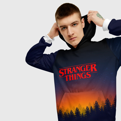 Мужская толстовка 3D Stranger things Очень странные дела, цвет белый - фото 5