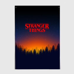 Постер Stranger things Очень странные дела