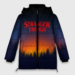 Женская зимняя куртка Oversize Stranger things Очень странные дела