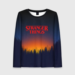 Женский лонгслив 3D Stranger things Очень странные дела