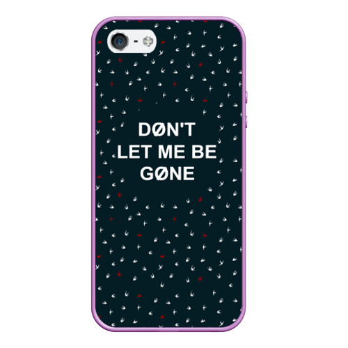 Чехол для iPhone 5/5S матовый Don't let me be gone, цвет сиреневый