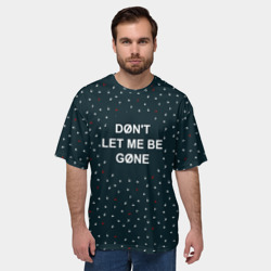 Мужская футболка oversize 3D Don't let me be gone - фото 2