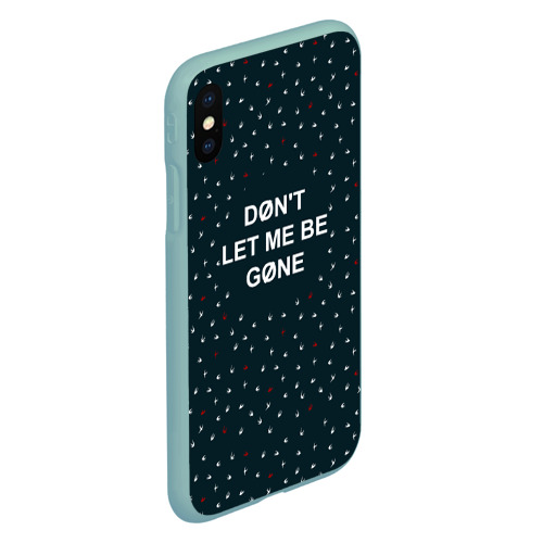 Чехол для iPhone XS Max матовый Don't let me be gone, цвет мятный - фото 3