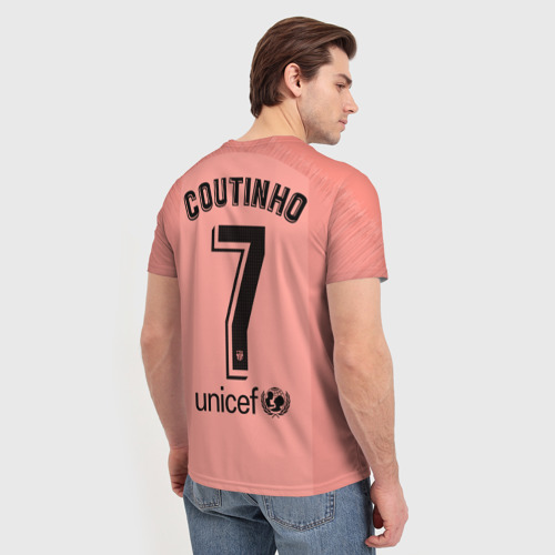 Мужская футболка 3D Coutinho alternative 18-19, цвет 3D печать - фото 4