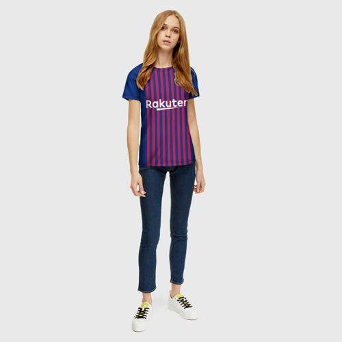 Женская футболка 3D Suarez home 18-19, цвет 3D печать - фото 5