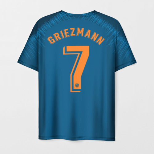 Мужская футболка с принтом Griezmann alternative 18-19, вид сзади №1