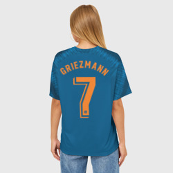 Женская футболка oversize 3D Griezmann alternative 18-19 - фото 2