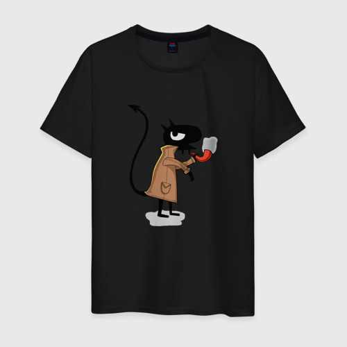 Мужская футболка хлопок Disenchantment: Detective Luci, цвет черный