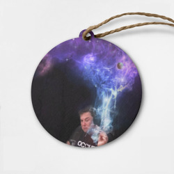 Деревянная игрушка круг Elon Musk space Илон Маск