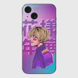 Чехол для iPhone 15 силиконовый с защитой камеры Taehyung BTS