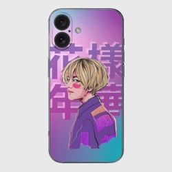 Чехол для iPhone 16 силиконовый с защитой камеры Taehyung BTS
