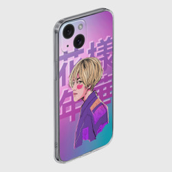 Чехол для iPhone 15 силиконовый с защитой камеры Taehyung BTS - фото 2