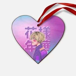 Деревянная игрушка Сердце Taehyung BTS