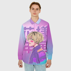 Мужская рубашка oversize 3D Taehyung BTS - фото 2