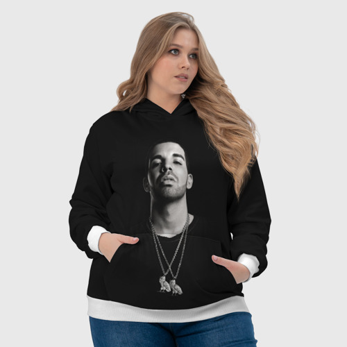 Женская толстовка 3D Drake, цвет 3D печать - фото 6