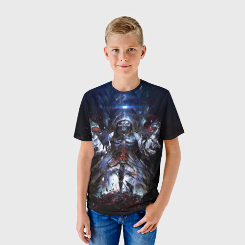 Детская футболка 3D с принтом Overlord, фото на моделе #1