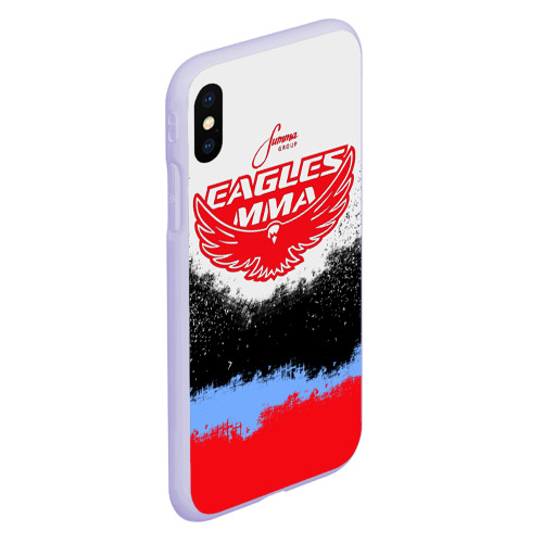 Чехол для iPhone XS Max матовый Eagles MMA, цвет светло-сиреневый - фото 3