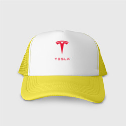 Кепка тракер с сеткой Tesla Тесла
