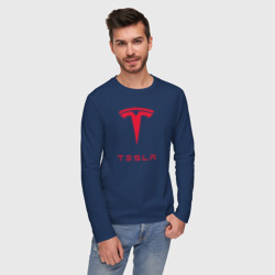 Мужской лонгслив хлопок Tesla Тесла - фото 2