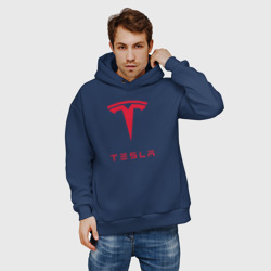Мужское худи Oversize хлопок Tesla Тесла - фото 2