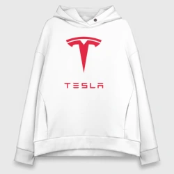 Женское худи Oversize хлопок Tesla Тесла