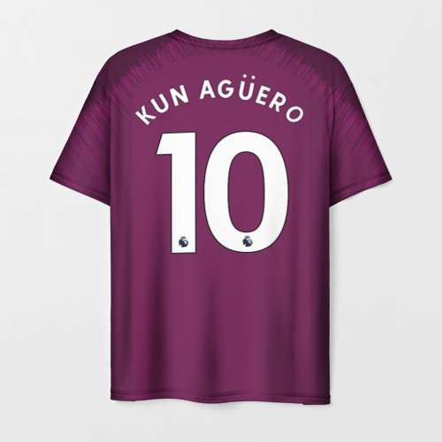 Мужская футболка 3D Aguero alternative 18-19, цвет 3D печать - фото 2