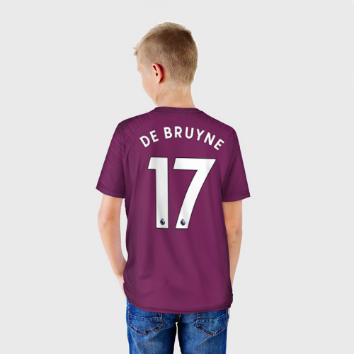 Детская футболка 3D De Bruyne alternative 18-19, цвет 3D печать - фото 4