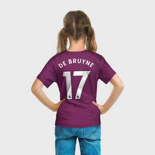 Детская футболка 3D De Bruyne alternative 18-19, цвет 3D печать - фото 6