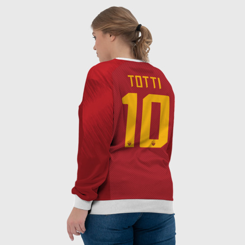 Женский свитшот 3D Totti legend 18-19, цвет 3D печать - фото 7