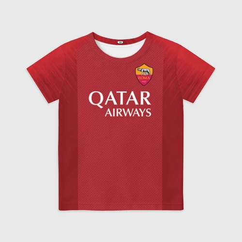 Детская футболка 3D с принтом Totti legend 18-19, вид спереди #2