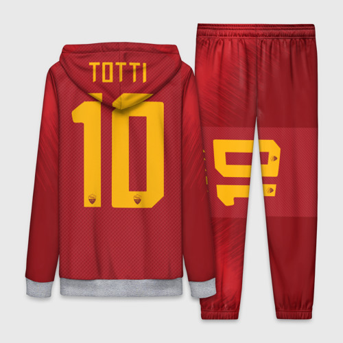 Женский костюм 3D с принтом Totti legend 18-19, вид сзади #1